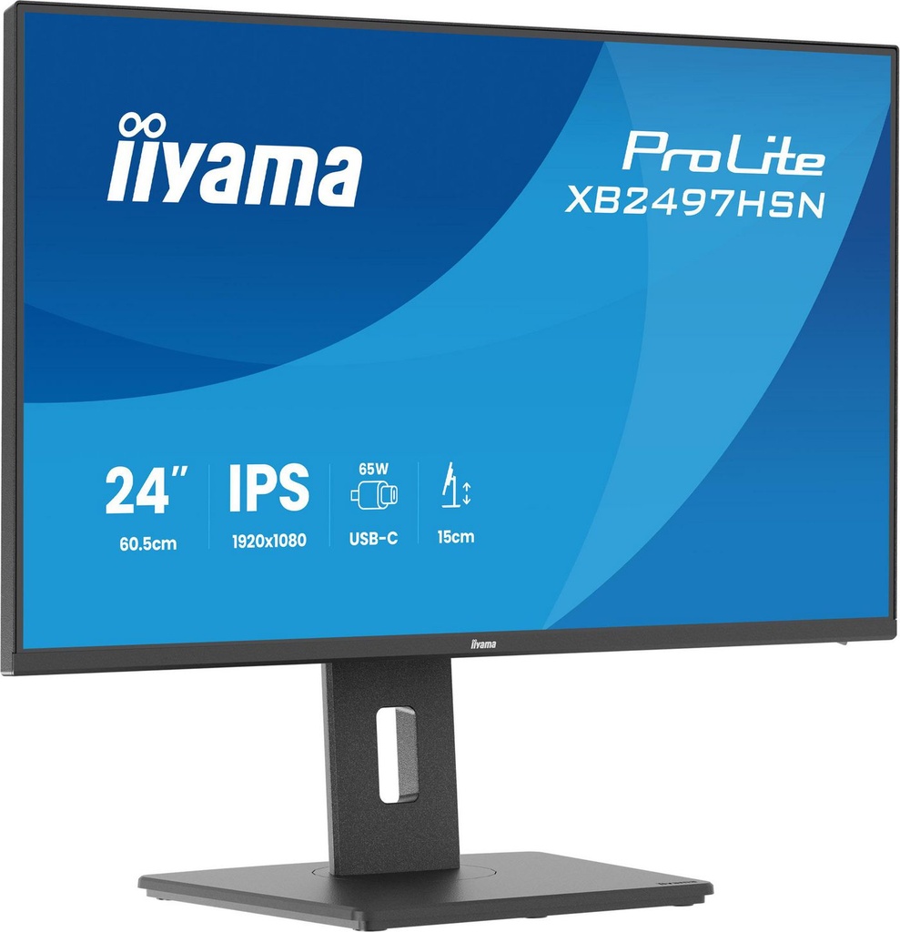 [XB2497HSN-B1] IIYAMA ProLite 24" dock USB-C